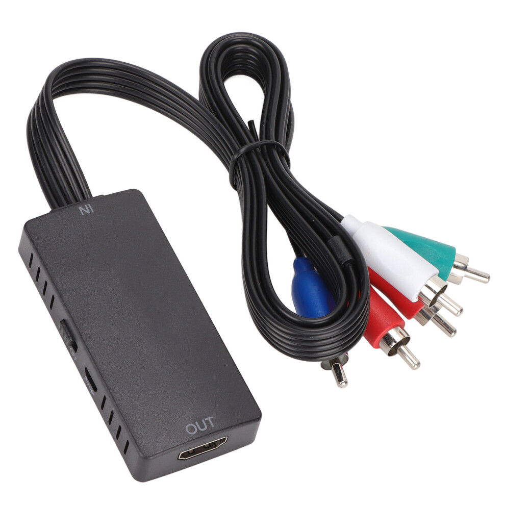 Ypbpr To Hdmi Converter 1080P Av Adapter For Dvd Hdtv Monitors 9481357412905