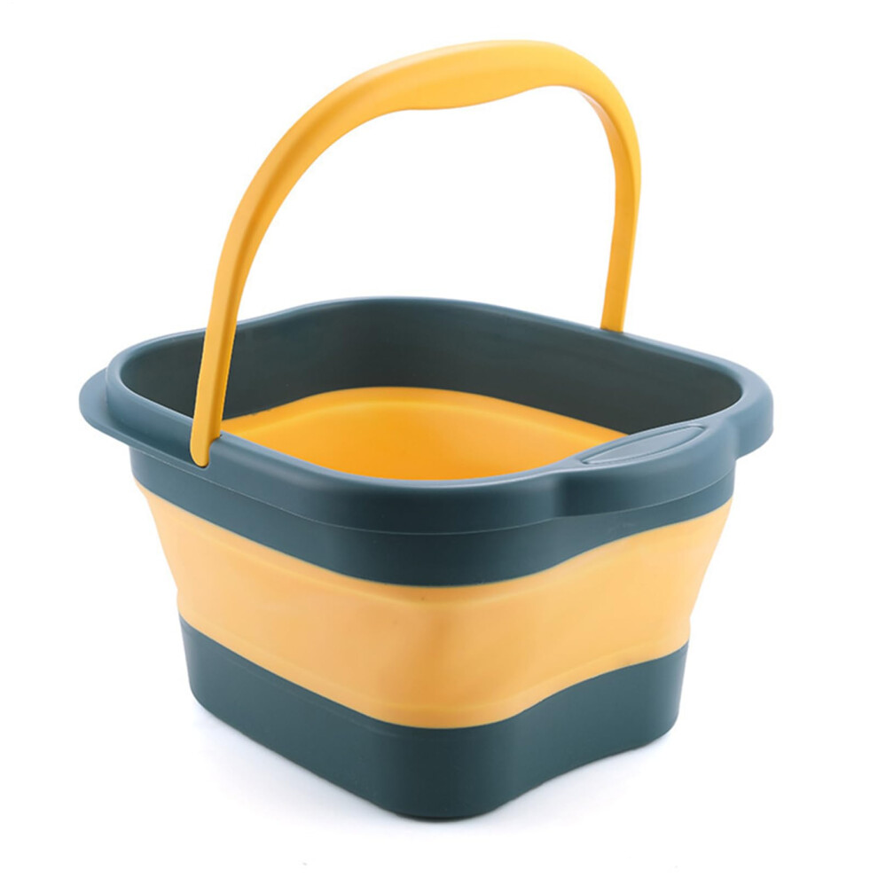Yellow/Blue Foot Soaking Tub Pedicure Tub For Soaking Feet With Massaging Points Pedicure Soaker Washing Bucket And