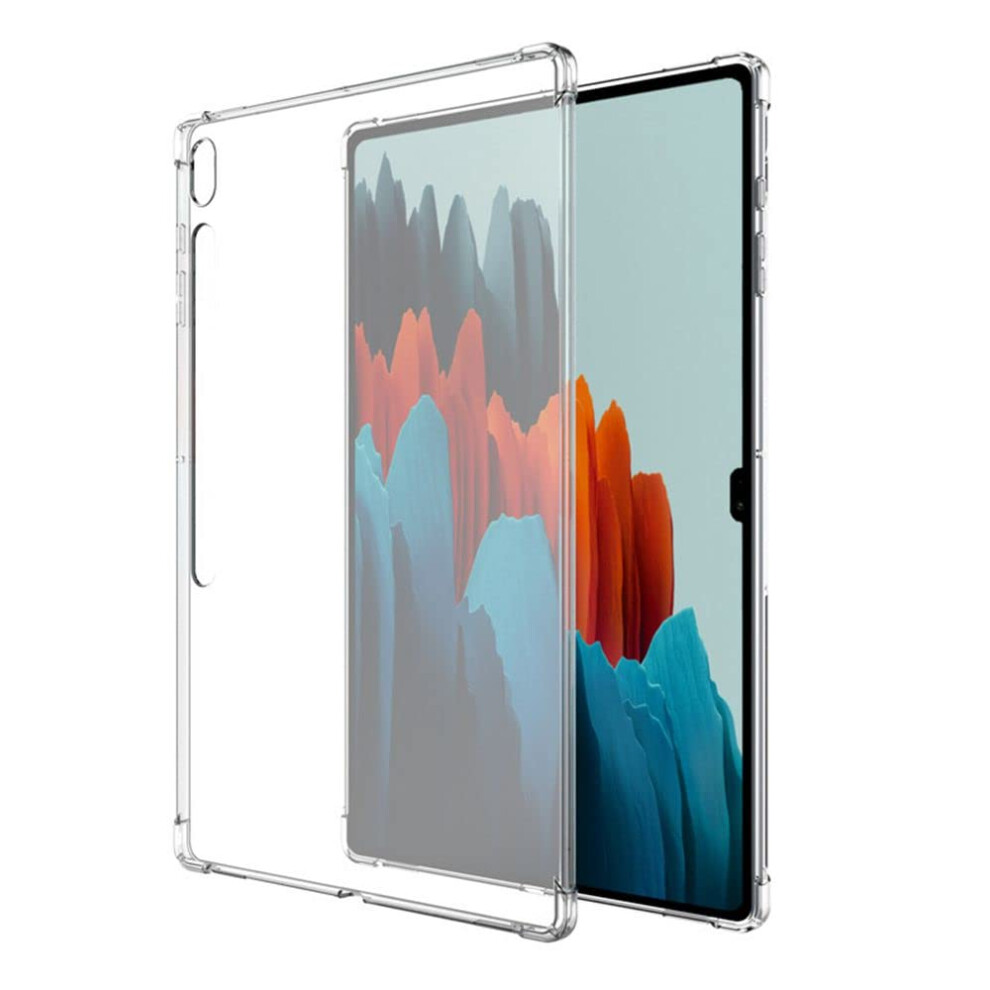 Case For Samsung Galaxy Tab S8+ / S7 Fe 12.4-Inch Transparent Cover With Reinforced Corners For Tab S8+, S7 Fe, S7+ 9105992870813