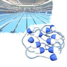 Pool Lane Separator Rope High Visibility Nylon Divider For Swimming Training Lane Marker And Water Park Safety 17m 55.8ft