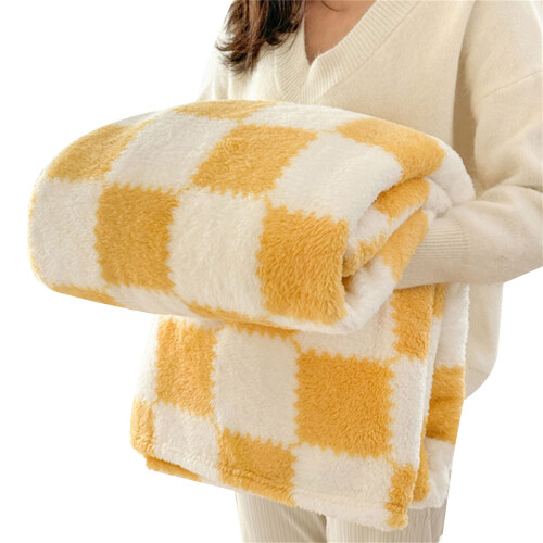 Zachte warme fleece plaid geruite ontwerpen polyester-L1