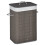 Homcom HOMCOM Collapsible Clothes Hamper with Lid Handles Removable Lining, Grey 9