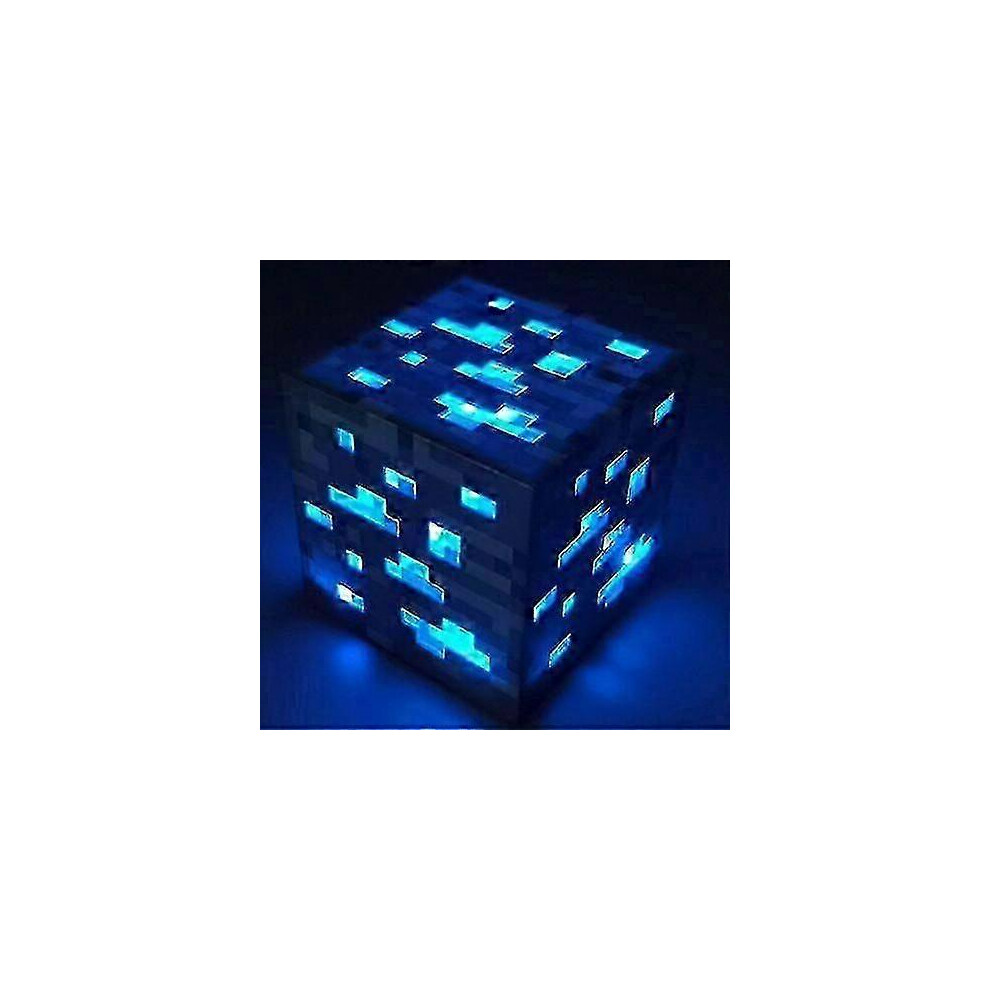 Kikidex (As Show, One Size) Remise Minecraft Game Peripheral Miners Lampe Rechargeable Night Toy (Bleu) Light