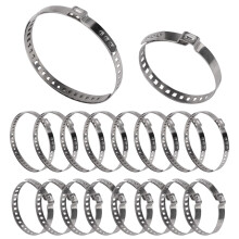 Universal Axle Boot Clamps Set Of 16 Stainless Steel CV Boot Clamps Adjustable Clamp Fits 75-125 Mm And 25-46 Mm