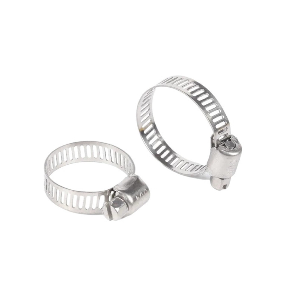 Hose Clamp 304 Stainless Steel Adjustable 8-152Mm Worm Drive 10 Pcs Pipe Clip Hoop For Flexible Hose 33-57Mm 9339159944899