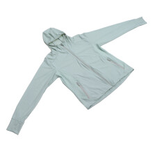 Women's UV Proof Sun Protection Hoodie Jacket Long Sleeve Green L