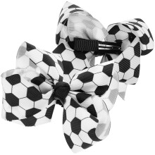 2 Stück Fußball-Haarclips Für Kleine Mädchen, Dekorative Haarbänder