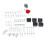 Set di ganci per pegboard da 114 pezzi, acciaio inossidabile 13