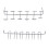 Set di ganci per pegboard da 114 pezzi, acciaio inossidabile 12