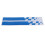 90x9cm Blue Auto Bonnet Stripes 2pcs Easy Peel & Stick Durable 15