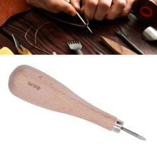 Punteruolo per cuoio Rhombus 4 mm (0,16 in) con manico in legno di faggio