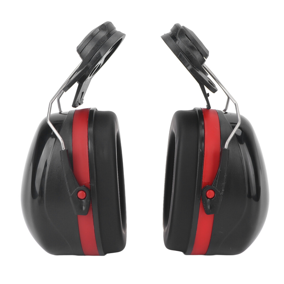 Hard Hat Ear Muffs Noise Reduction Hearing Protection PVC Helmet Attachable