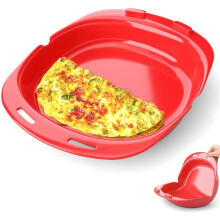 Microwave Silicone Omelet, Baking Pan, Steamer, Convenient And Time-saving