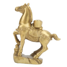 Handgefertigte Messingpferdestatue, Symbol für Wohlstand, Tischdekoration, 9,534,6 cm