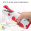 Handheld Mini-Nähmaschine, tragbar, rot, 24,5 cm 13