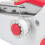 Handheld Mini-Nähmaschine, tragbar, rot, 24,5 cm 5