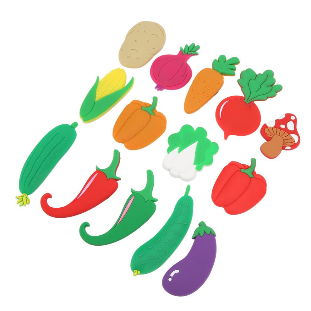 15 Pcs 3D Vegetable Food Fridge Magnets Cute Refrigerator Decor Toys-image-OPC-PMPBPMM-NEW