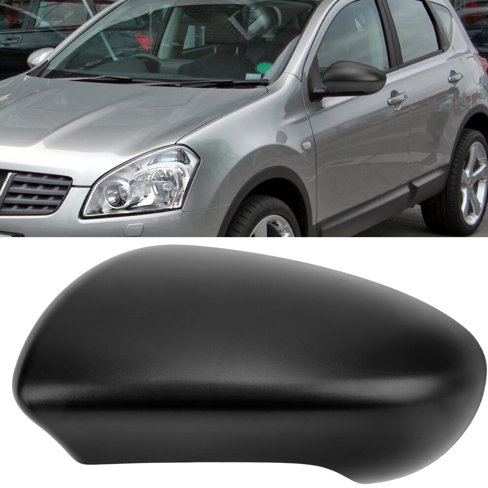 Nissan Qashqai J10 Left Door Wing Mirror Cover Cap Abs Black 8421357420570