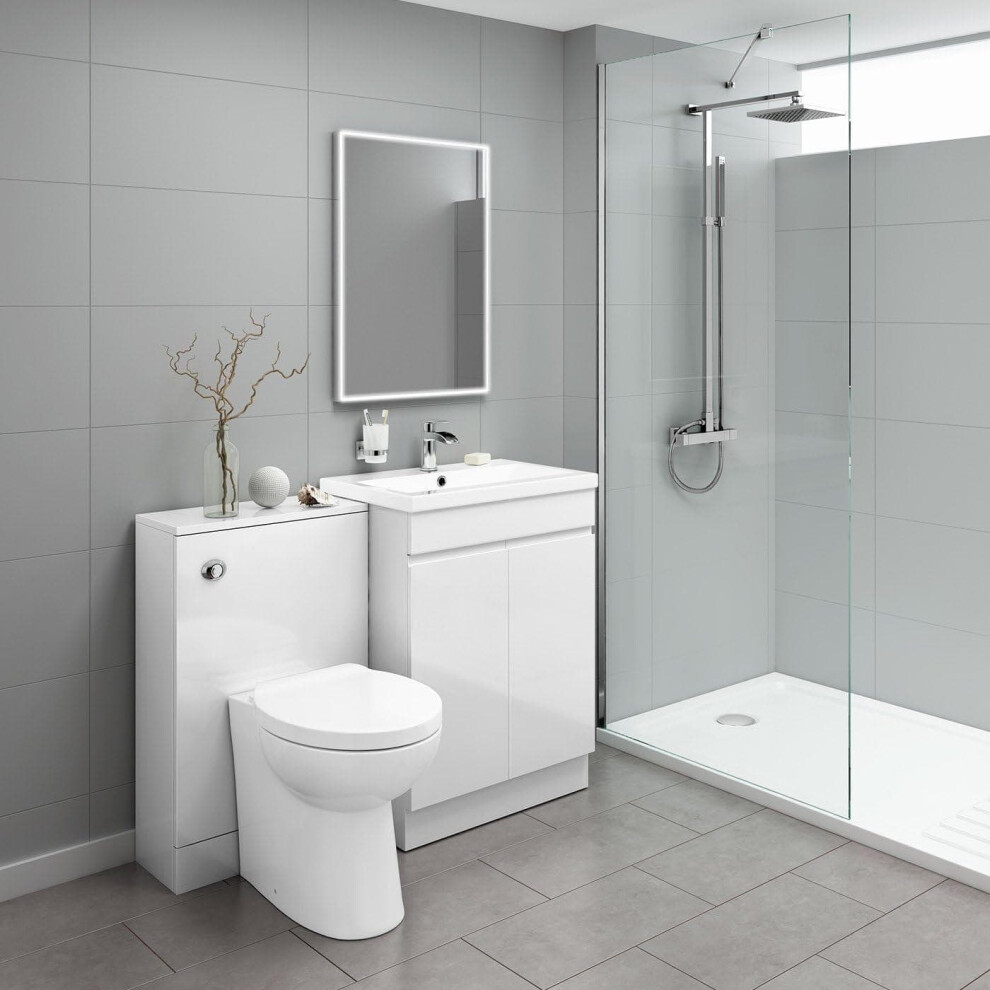 Ibathuk Light Illuminated Mirror With Sensor And Demister Pad - 700Mm X 500Mm