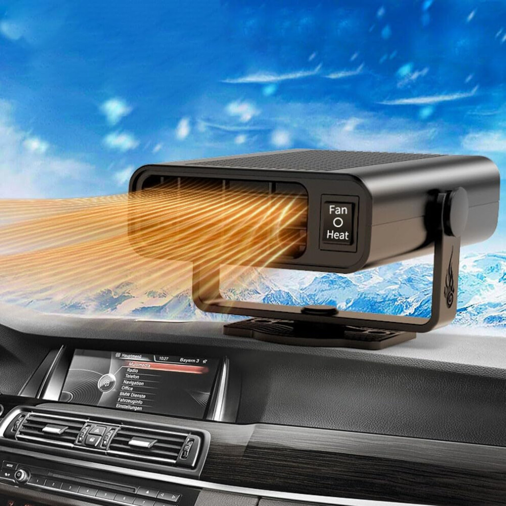 Car Heater Defroster 12V 120W Portable Demister For Cars, Vehicles, And Trucks - Fast Heating And Cooling 9339159945131