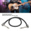 FC-16 Effektkabel 40 cm Metallischer Winkelstecker für E-Gitarre 10