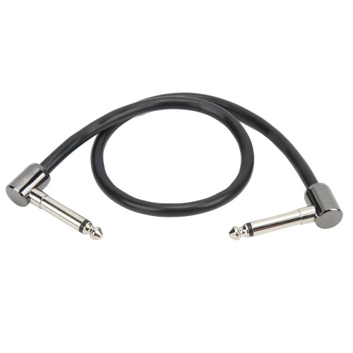 FC-16 Effektkabel 40 cm Metallischer Winkelstecker für E-Gitarre 1