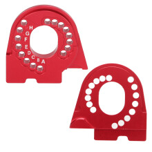 Placa de motor de aluminio roja 40x40mm 11g RC