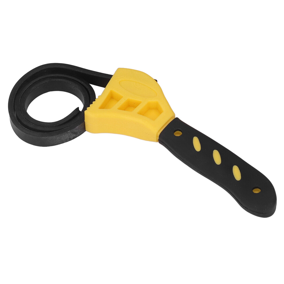 6In & 8In Yellow Adjustable Strap Wrenches Perfect For Car Maintenance 9481357423840