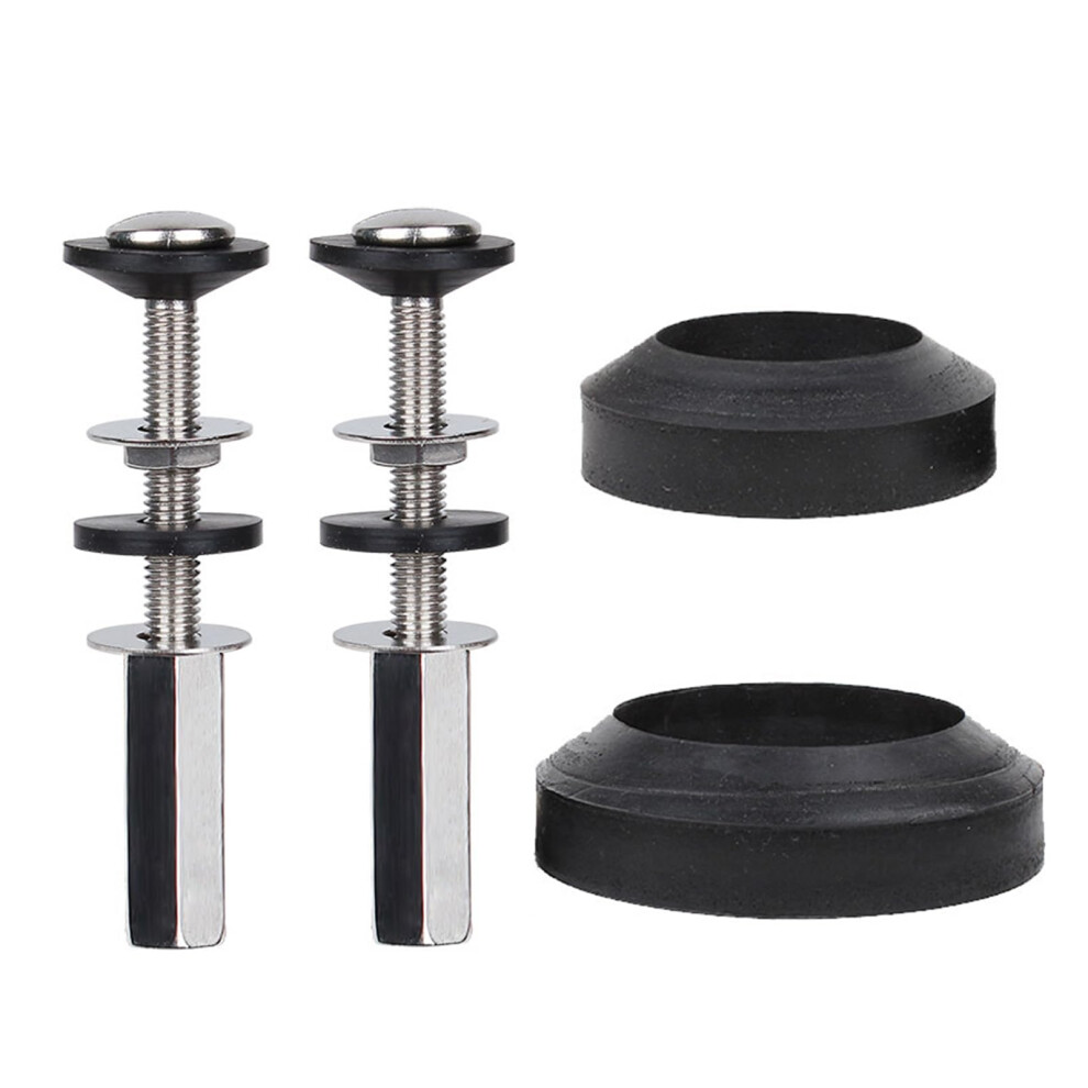 Toilet Tanks Mounting Set, Long Bolts, Double-Size Sponge Gaskets, Easy Install, Bowl Hardware Set 2 9105992872336