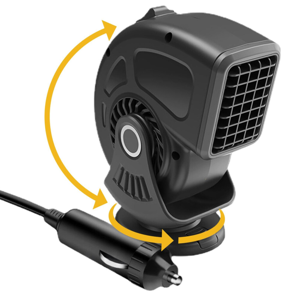 Car Heater 12V Auto Defroster Plug In For Car Defrosting And Fast Heating Black 9339159945995