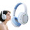 Work Headset Wireless For Computer - Over-Ear Headset, Ergonomic Fit, Blue, Compatible With Phone And PC Gaming 1