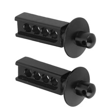 2 Stück Aluminium-Body-Post 27x12mm 4g Schwarz 1/16