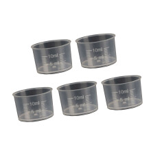 5Pcs Plastic Mixing Cup Stackable Measuring Cup, Clear-10ml