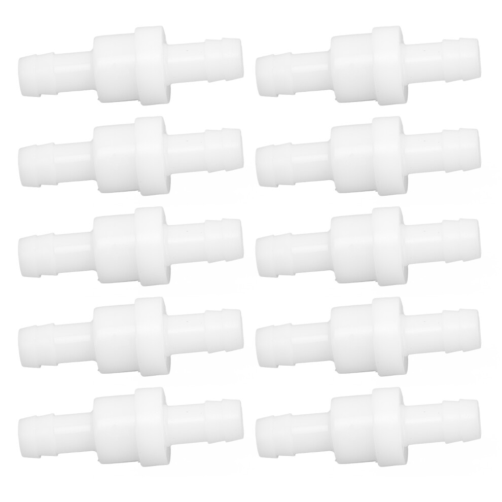 10Pcs 10Mm Pe Check Valve Non Return Aquarium Air Pump Accessories White 4631357424988