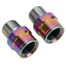 Mountain & Road Bike Pedal Extender Titanium Alloy Shaft 10mm Bright Colours