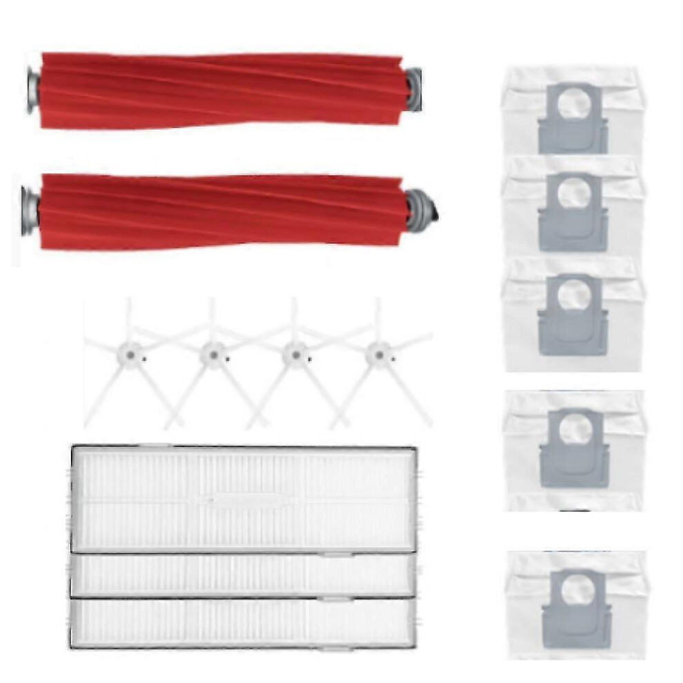 Kikidex (As Show, One Size) For S7 Maxv Ultra/T8plus Main Pentagonal Brush Cloth Disposable Cloth Filter Dusts Bags A White
