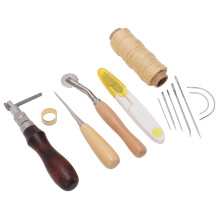 Lederhandwerkszeug-Set mit Griff, 20x10x4cm, Multi-Funktion