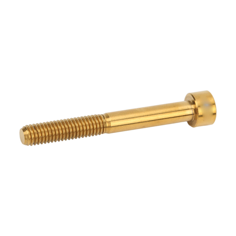Titanium Alloy M6x50mm Bike Handlebar Stem Screw For Outdoor Gold 8461357425441