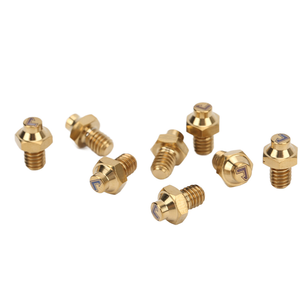 Titanium Alloy Mountain Bike Pedal Bolts M4x5mm Gold, 8-Pack 4601357427296