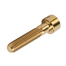 Titanlegierung M6x30mm Oberkopf-Schraube für Fahrrad Headset Stem Befestigung Gold Finish