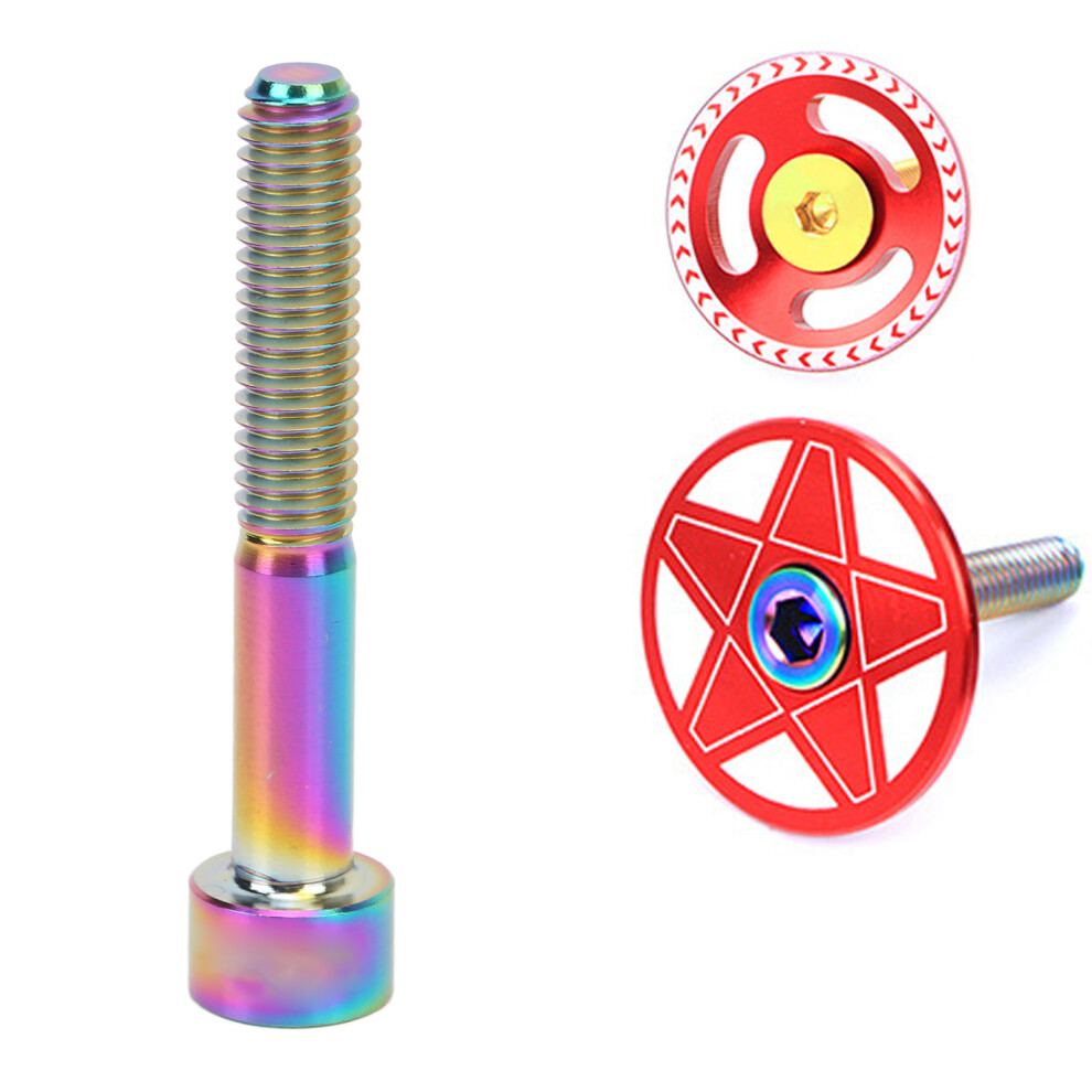 Titanium Alloy M6x40mm Bike Stem Bolt Screw - Dazzling Color 4961357427505