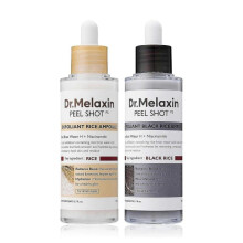 (1pc black rice)2PCS Dr.Melaxin PEEL SHOT GLOW EXFOLIANT RICE AMPOULE (WHITE RICE/BLACK RICE)