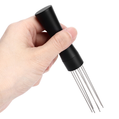 Versatile Needle Type Coffee Auxiliary Stirrer with Aluminum Handle