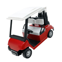 Detailed Alloy Golf Cart Replicas Desktop Decors Party Cake-Red