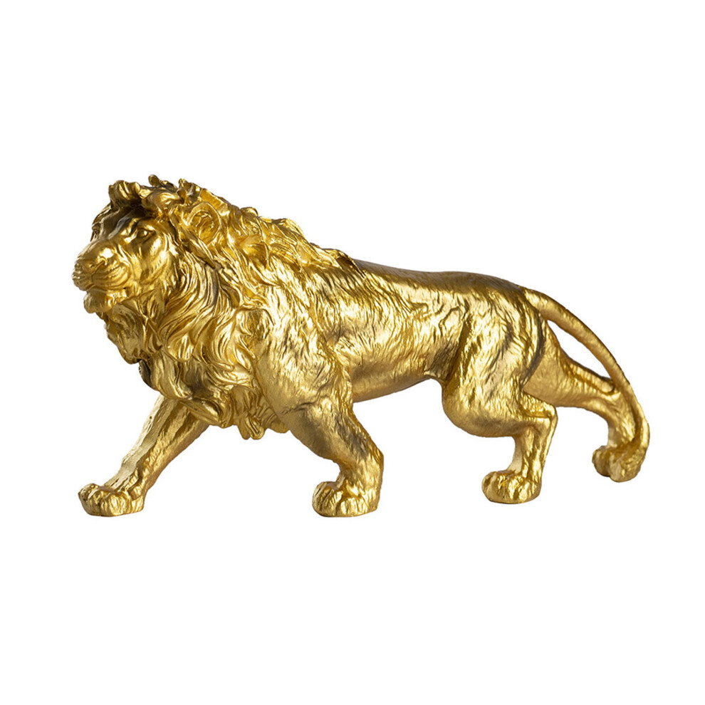 Handcrafted Lions Miniature Statue Ornament Synthetic Resins