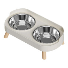 Elevated Pet Feeding Station For Small To Large Dogs-Gray