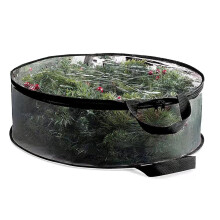 Transparent Holiday Decoration Organiser Bag With-Black 30in