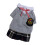 Weiche Polyester-Hundekleidung, Grau, S, Campus-Stil 3