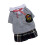 Weiche Polyester-Hundekleidung, Grau, S, Campus-Stil 12