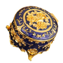 Enamel Jewelry Organiser Vintage Inspires Design-Royal Blue